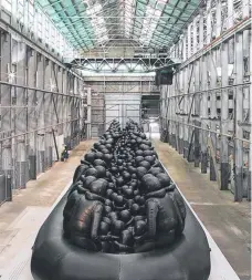  ?? Picture: SUPLIED ?? VISUAL ARTS: Law of the Journey is a large-scale artwork produced by Ai Weiwei.
