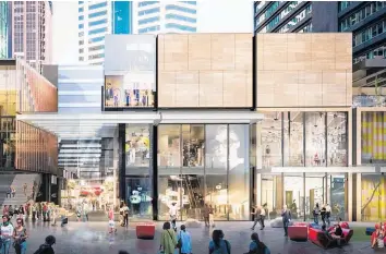  ??  ?? An artist’s impression of the Commercial Bay retail centre planned for downtown Auckland.