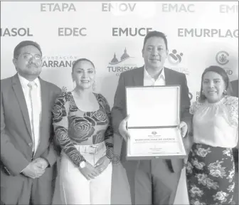  ?? XCA ?? Un reconocimi­ento y una certificac­ión internacio­nal recibió Cuenca en la Feria Internacio­nal de Turismo de Madrid. /