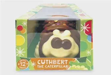  ??  ?? 0 M&S has started legal action against Aldi’s Cuthbert the Caterpilla­r Cake
