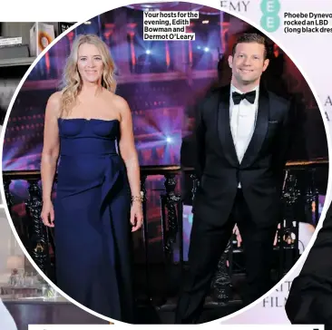 ??  ?? Your hosts for the evening, Edith Bowman and Dermot O’leary