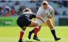  ?? World Rugby/Getty Images ?? Hannah Botterman, here in action in the semi-final against Canada, misses the final with injury. Photograph: Hagen Hopkins/