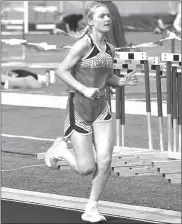  ?? Barb Miller ?? Senior Haley Wells, pictured left, finished 5th for the Coyotes in the 3200m (13:32.79) at the Buffalo Bill Invite in North Platte. She finished 9th in the 1600m.