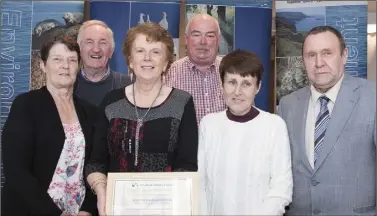  ??  ?? St John’s Amenity Group, Caim (from left): Anne Dreelan, Terry Barnes, Cllr Kathleen Codd Nolan, Syl Boland, Liz Boiland, and Cllr Willie Kavanagh.
