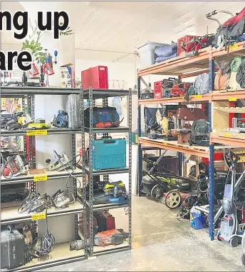  ?? — The Washington Post photo courtesy of Will Gosner ?? Interior of the Chicago Tool Library on Chicago’s South Side.