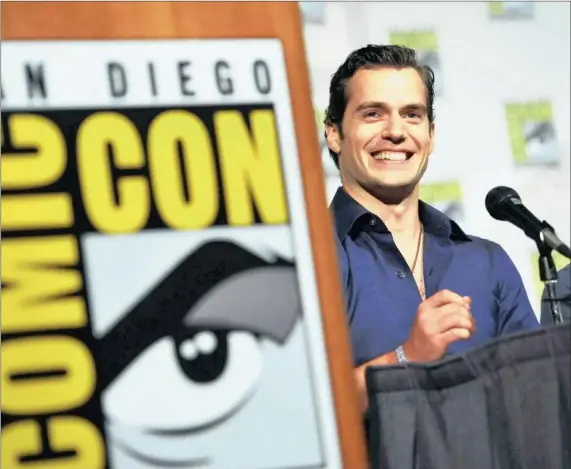  ?? PICTURE: AP ?? SUPER-DUPER: Henry Cavill on the
75th anniversar­y panel on day four of Comic-Con Internatio­nal in San Diego.