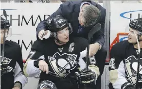  ?? GENE J. PUSKAR/THE ASSOCIATED PRESS FILES ?? Sidney Crosby has been diagnosed with another concussion and there is no timetable for his return.