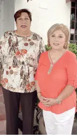  ??  ?? Lourdes Jiménez y Bertha Amaya.