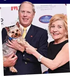  ??  ?? Under pressure: Hill with his wife Shirley and pet dog