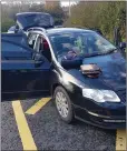  ??  ?? The car seized by Gardaí.
