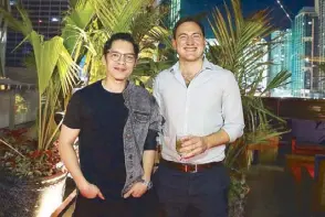  ??  ?? Carlo Aquino and Chivas brand ambassador Hamish Houliston.