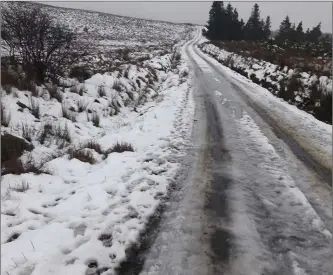  ??  ?? Ladies Brae on Sunday, where Sligo Mountain Rescue Team assisted two people stranded. Pic: SLMRT.