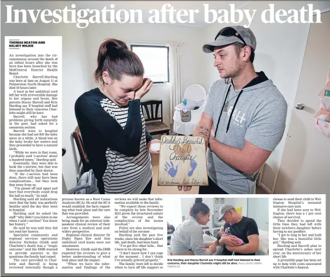  ?? FAIRFAX NZ
Photo: DAVID UNWIN/ ?? Kris Harding and Stacey Barrell say if hospital staff had listened to their concerns, their daughter Charlotte might still be alive.