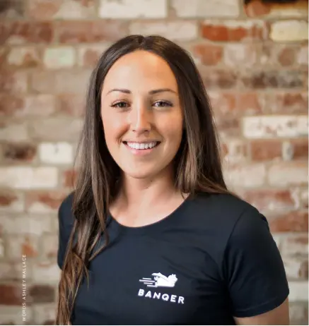  ??  ?? Banqer, co-founded by Kendall Flutey, is now in half the primary and intermedia­te schools in New Zealand and is also being rolled out in Australia.