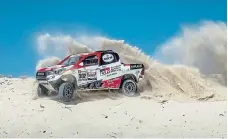  ??  ?? Despite a string of podiums the SA-built Toyota Hilux has yet to win the Dakar Rally. Could 2019 be its year?