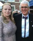  ??  ?? Laura Evans and Richard Morgan from Newton Abbot Rotary