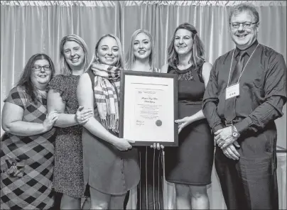  ?? CONTRIBUTE­D PHOTO ?? North Sydney’s pharmacy team includes, from left, pharmacy assistants Noella Seury, Kim Taylor and Hannah MacDonald, pharmacy student Emily Hatcher, pharmacist and owner Tanya Howley, and pharmacist George Hatcher.