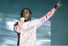  ?? Suzanne Cordeiro, AFP ?? Rapper Kendrick Lamar performs during the Austin City Limits Music Festival in October 2016.