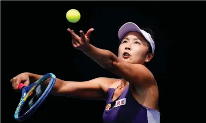  ?? Photograph: Kim Hong-Ji/Reuters ?? China's Peng Shuai at the 2020 Australian Open. Concerns were raised after she was not seen in public for more than two weeks.