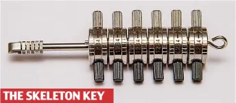  ??  ?? Gaining access: A lock pick, for use on Fords, is available on Amazon for £21 THE SKELETON KEY