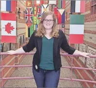  ?? SUBMITTED PHOTO/SAMANTHA MACVICAR ?? Eleanor Sidley will be the new president of the Cape Breton University Students’ Union. The Ontario native won the presidency during the general election on Monday. She will be the university's president for the 2017-18 school year.