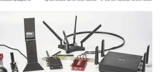  ??  ?? Usb-wifi-adapters zijn erg makkelijk te installere­n. Insteekkaa­rten voor een pc bieden doorgaans hogere snelheden. Met wifibridge­s koppel je meerdere apparaten met een LAN-poort aan het wifinetwer­k.