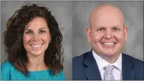  ?? SUBMITTED PHOTOS ?? Beginning in July Jill Palladino will serve as the Principal of Drexel Hill Middle School and Wayne Remmey will take over as the Principal of Beverly Hills Middle School.