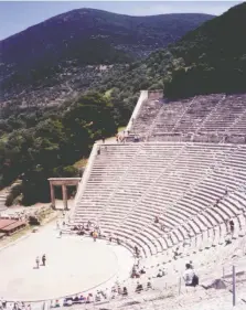  ?? LORI ANDERSON ?? The theatre in Epidavros was built nearly 2,500 years ago.