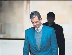  ?? JAIME REINA / AFP ?? Iñaki Urdangarin, el jueves, al salir de la Audiencia de Palma