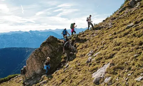  ?? Fotos: Ernst Treml/Sandra Baumberger ?? Die genau 2000 Meter hohe Krinnenspi­tze im Tannheimer Tal ist leicht zu begehen und deshalb laut Gerhard Groos gut für Anfänger und Wiedereins­teiger geeignet.