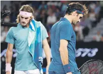  ??  ?? Stefanos Tsitsipas agigantó la figura de Federer, de quien dijo que es una leyenda del tenis.