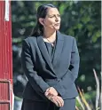  ??  ?? Priti Patel promised new laws after visiting the scene of the terror attack yesterday