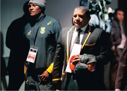  ??  ?? IN A DARK PLACE: Allister Coetzee is feeling the heat after his team’s string of poor performanc­es this year.