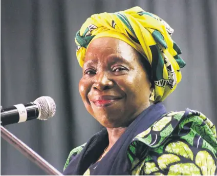  ?? Picture: Gallo Images ?? ON CAMPAIGN TRAIL. Nkosazana Dlamini-Zuma says she will be no one’s puppet if she wins the ANC presidenti­al election.