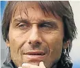  ??  ?? ITALIAN JOB: Antonio Conte’s discipline is what Chelsea players need right now