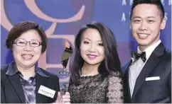  ??  ?? Christina Lo, Deborah Lau-Yu and Raymond Yu.