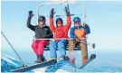  ??  ?? Snow bunnies hit the slopes at Mt Hutt this weekend.