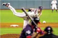  ?? Brett Coomer / Staff photograph­er ?? Justin Verlander knows pitching this well at age 36 is no easy feat and that makes this award “that much sweeter.”