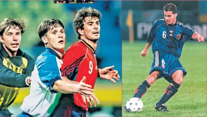  ??  ?? Marcos Vales, durante un partido de España en el Europeo Sub-21.
Ito, vistiendo la camiseta de la Selección en un partido de categorías inferiores.