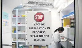  ?? / JACKIE CLAUSEN ?? Pharmacist Aruna Bhoola works in the labs where HIV vaccines are prepared in Verulam, KZN.