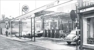  ??  ?? Bligh Bros garage, Dover Street, in the 1960s