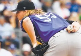  ??  ?? Rockies pitcher Jon Gray says he felt good about his 88- pitch effortWedn­esday during spring training. John Leyba, The Denver Post