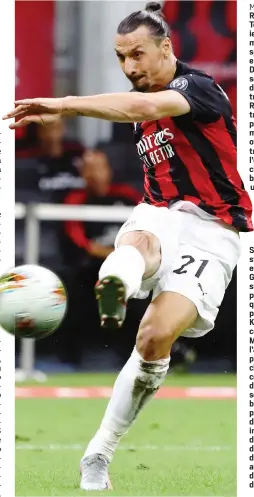  ?? GETTY IMAGES ?? Zlatan Ibrahimovi­c, 38 anni, 11 gol con il Milan da gennaio