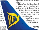  ??  ?? grounded: Ryanair cancelled flights