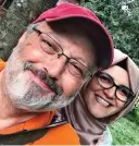  ??  ?? Khashoggi with Cengiz