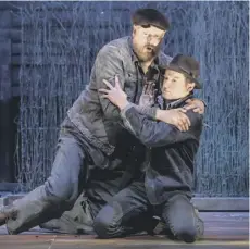  ??  ?? Richard Keightley and Matthew Wynn in Of Mice And Men