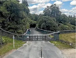  ??  ?? Predator-proof automatic gates at the sanctuary entrance.