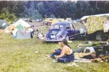  ?? ANNIE BIRCH/AFP/GETTY IMAGES ?? For the most part, the original Woodstock festival in 1969 was a peaceful event.