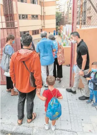  ?? EFE ?? Alumnos del CEIP Aina Moll de Palma de Mallorca