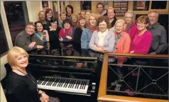  ??  ?? Eight years ago: 36 Degrees South singing group was led by music teacher Joan Greenwood.